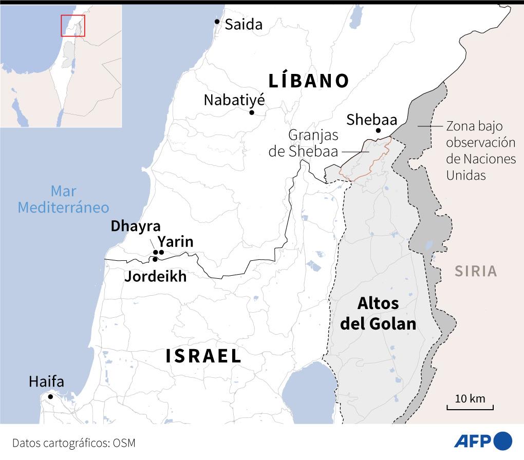 Israel ordena a sus ciudadanos del norte refugiarse ante infiltración aérea desde Líbano