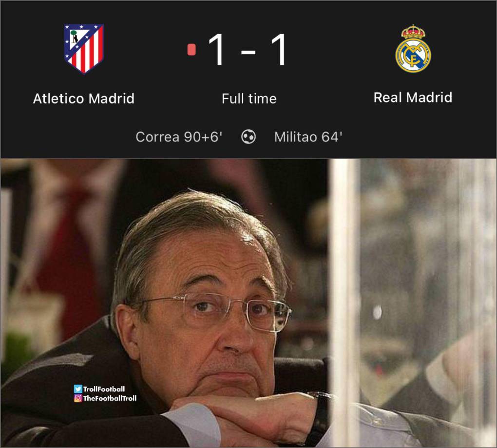 Burlas tras el derbi: los memes que dejó el Atlético vs Real Madrid