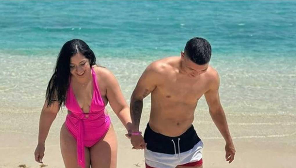 Brigette, la mujer que le robó el corazón al futbolista del Olimpia, Kevin López. Ambos disfrutaron durante el parón de selecciones.