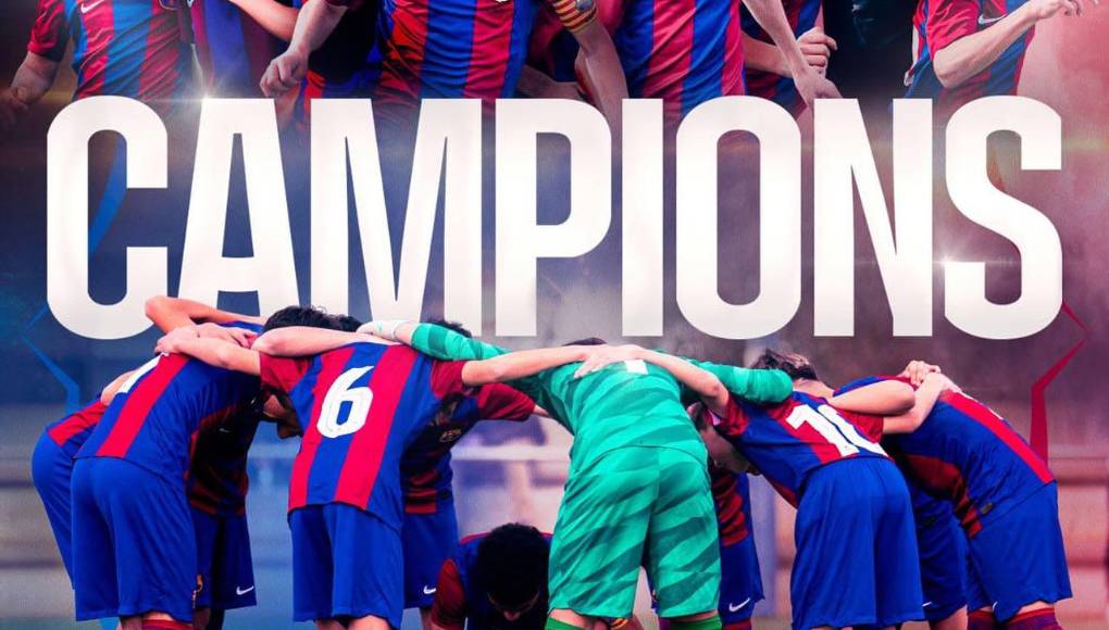 El joven hondureño José Alfredo Rodríguez Barahona juega en la categoría Infantil A y se acaba de coronar campeón. Así lo anunció el Barcelona en sus redes oficiales por parte de La Masía.