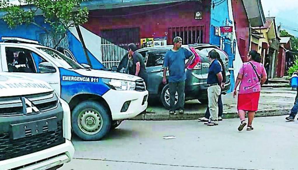Capturan a pandillero que llevaba vehículo robado en San Pedro Sula