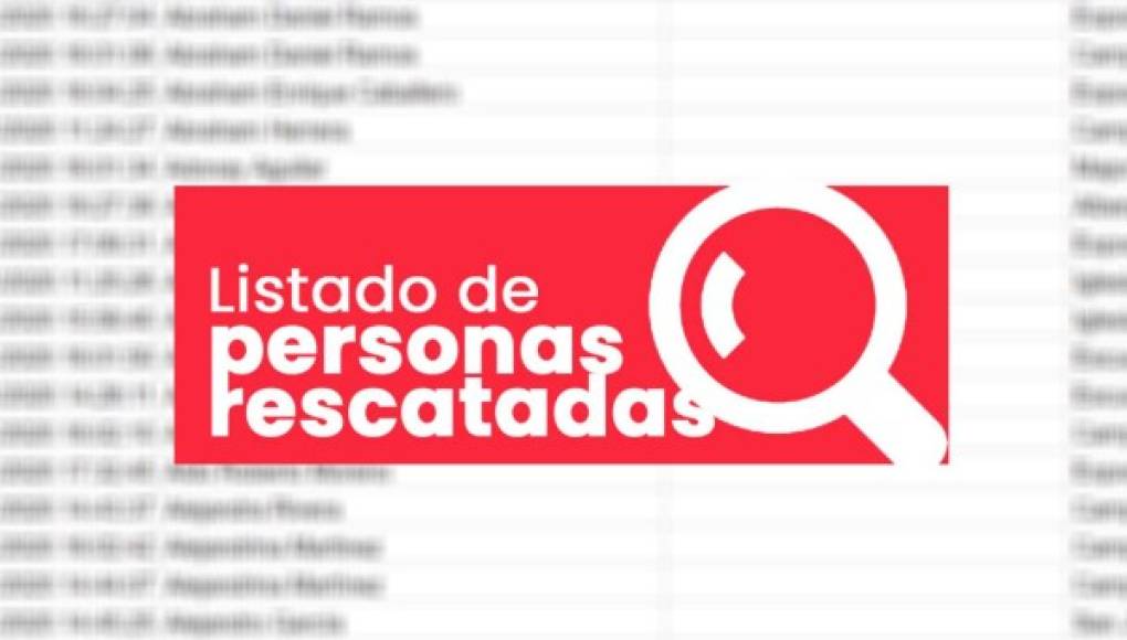 Eta: Lista de nombres de personas en albergues en Honduras