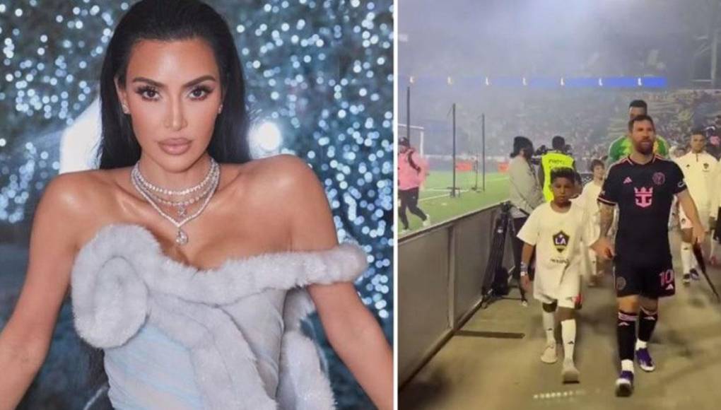 En el empate entre Inter Miami y Los Angeles Galaxy, Messi saltó al campo de juego junto a uno de los hijos de Kanye West y Kim Kardashian, que demostró su felicidad en las redes sociales.