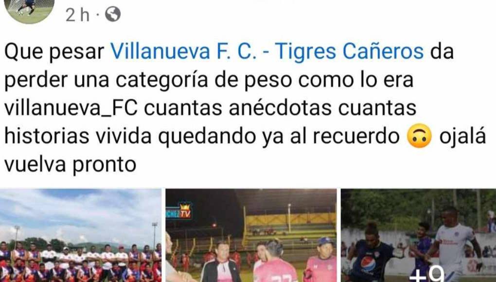Tras consumarse el descenso a la Liga Mayor, en las redes sociales muchos reaccionaron consternados por lo ocurrido con el Villanueva FC.