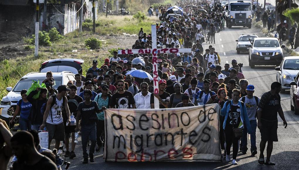 Este contingente de extranjeros -de unas 15 nacionalidades- es el segundo movimiento del año que sale de la frontera sur con el cobijo de la Iglesia católica local.