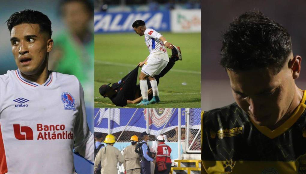 Olimpia celebró el pase a semifinales y en Real España salieron con lágrimas. Además, se dio una caída de Troglio y un susto en las graderías.