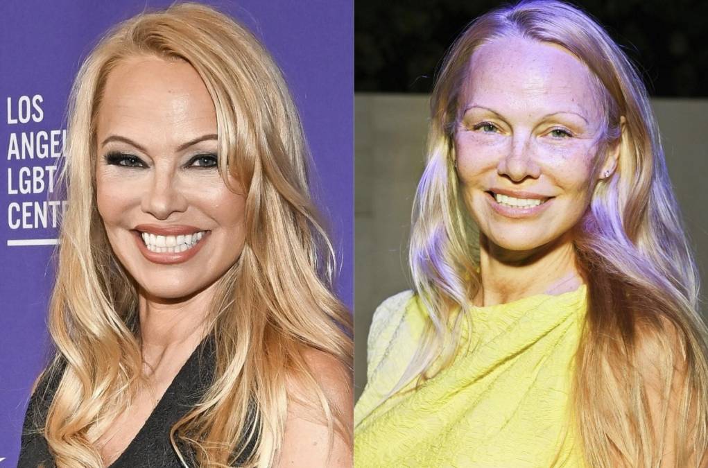 Pamela Anderson una vez más optó por no maquillarse cuando se presentó en el desfile de Vivienne Westwood en la Semana de la Moda de París este sábado. 