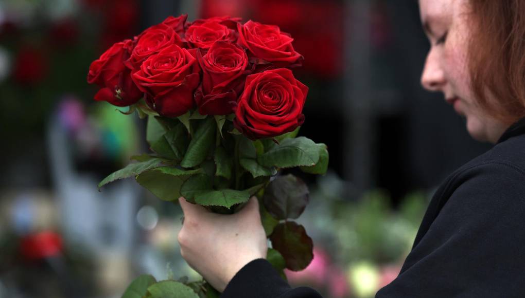 En el Reino Unido también se dispararon las ventas de rosas para esta fecha especial.