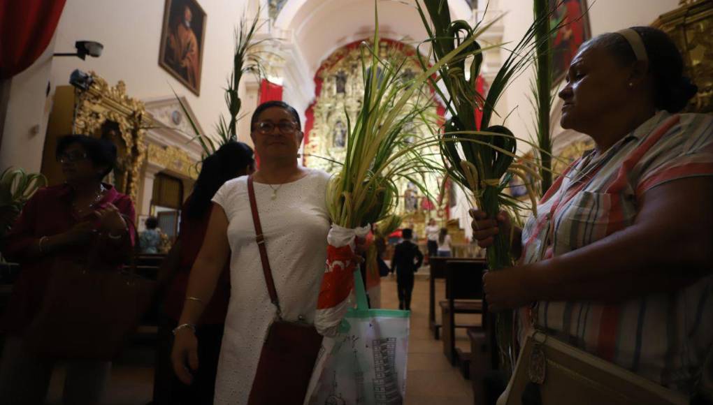 Católicos recibieron la bendición de Dios en el Domingo de Ramos