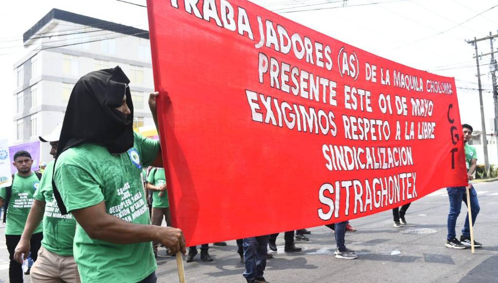 Sindicatos del sector maquila exigieron mejores condiciones laborales. 