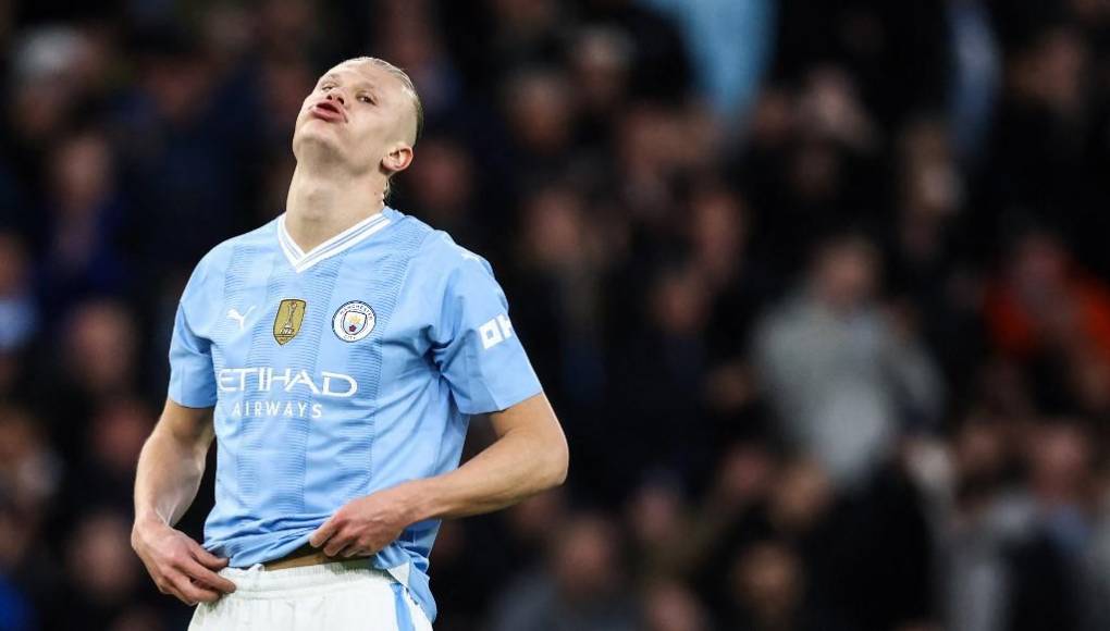 Haaland fue bien marcado por la zaga defensiva del Real Madrid y no pudo marcar.