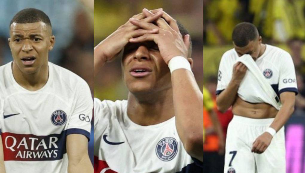 Mbappé se mostró molesto y decepcionado tras la derrota del PSG ante Borussia Dortmund en la semifinal de ida de la UEFA Champions League.