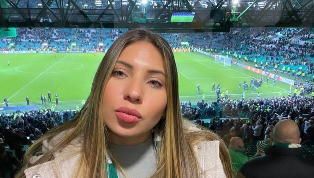 Annie acompaña a Luis Palma en Escocia y por lo tanto lo respalda en cada partido que tiene el futbolista hondureño con la camiseta del Celtic.