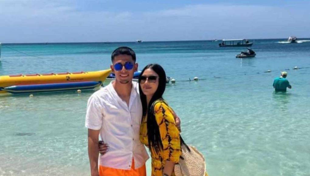 Cristian Cálix: El volante del Real España se fue con su pareja sentimental Stephanie Lobo rumbo a ROATÁN.