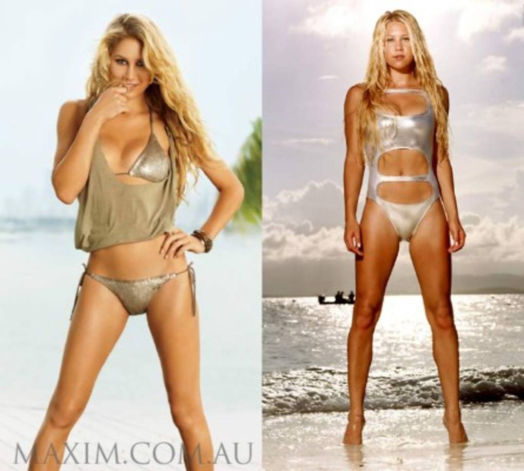 Anna Kournikova dice que su juego no es imitación al de ninguna jugadora, aunque menciona a Graf y a Seles como jugadoras de las cuales aprendió mucho, mirándolas por la televisión.