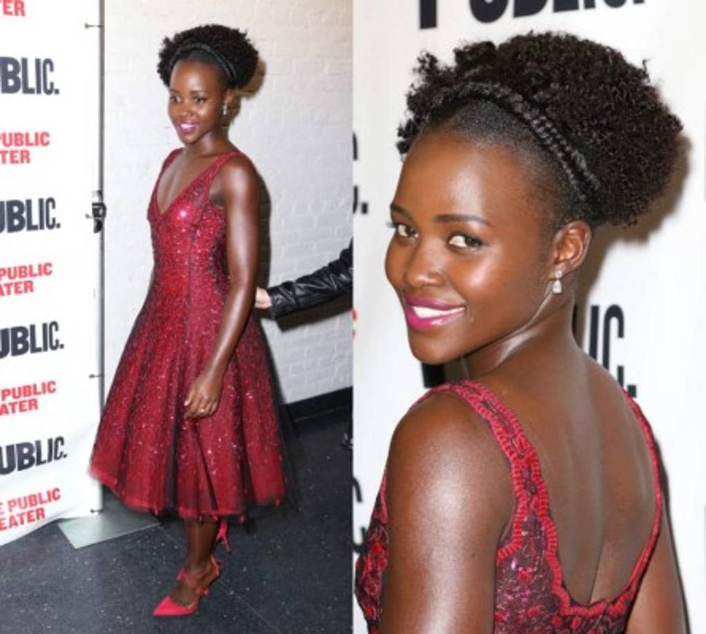 La actriz ganadora del Oscar, Lupita nyong’o no tiene miedo de expresar su esencia con su cabello afro.