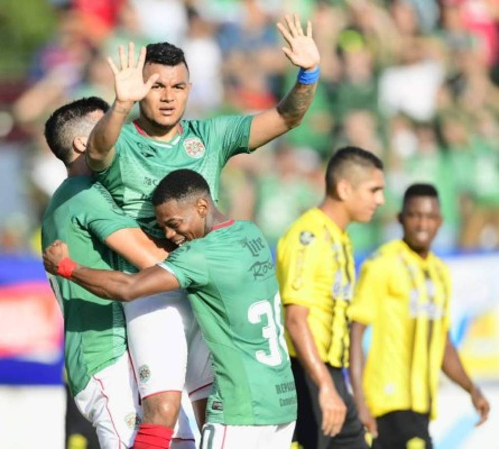 Al minuto 50, se dio una gran jugada colectiva verdolaga. El Canguro, Byran Martínez tomó la pelota en tres cuartos de cancha, lo filtró a Carlos Discua y este envió un centro perfecto al corazón del área, donde con un martillazo de testa Mario Martínez anotó el 2-0. Se cumplió la ley del ex.