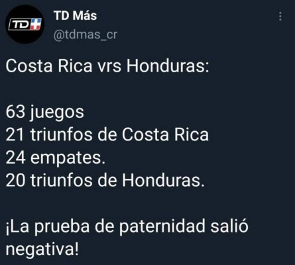 Los portales ticos han lamentado encajada ante Honduras.