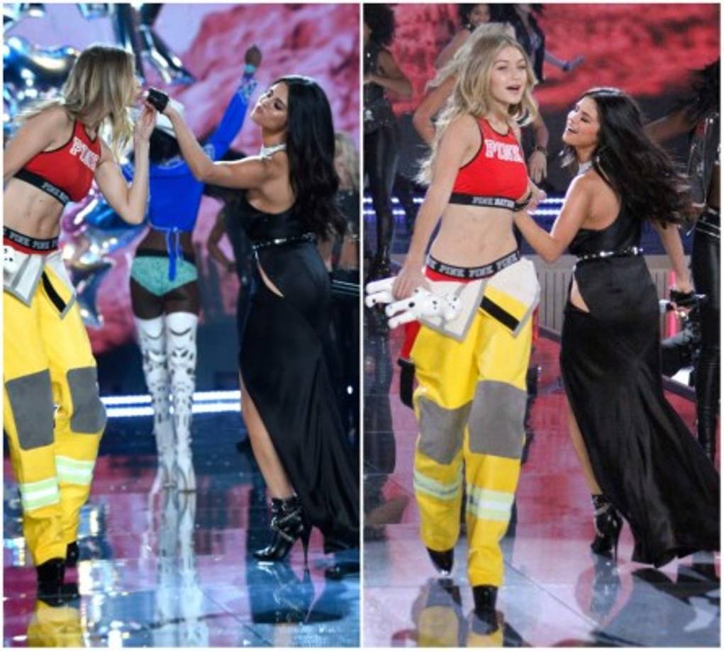 Selena Gómez apareció una única vez sobre esta pasarela-escenario y aprovechó la oportunidad al máximo interpretando un medley con dos temas de su nuevo disco, Revival.