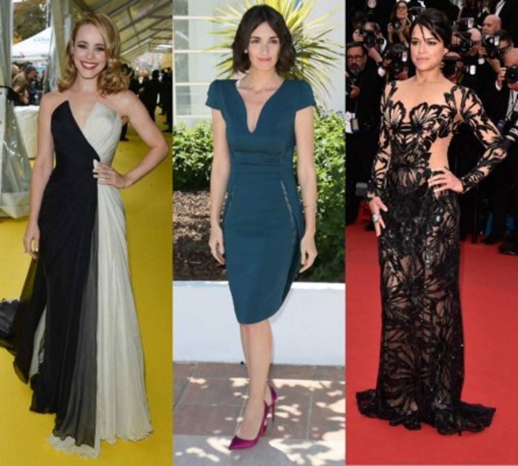 También estas actrices se han dejado seducir por los diseños del libanés. Rachel McAdams, Paz Vega y Michelle Rodríguez.