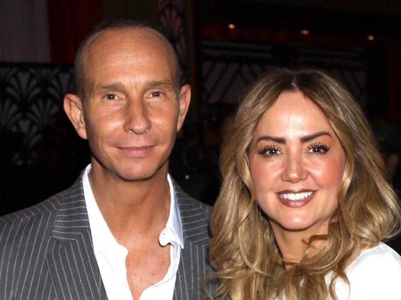 Erik Rubín y Andrea Legarreta en una foto de archivo.