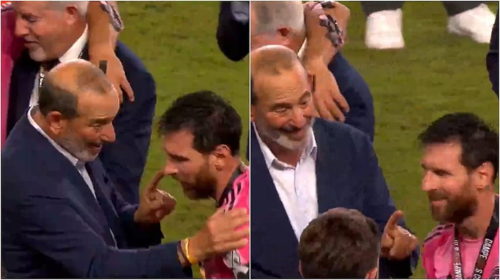 Messi se enojó: protagoniza fuerte cruce con comisionado de MLS en pleno festejo