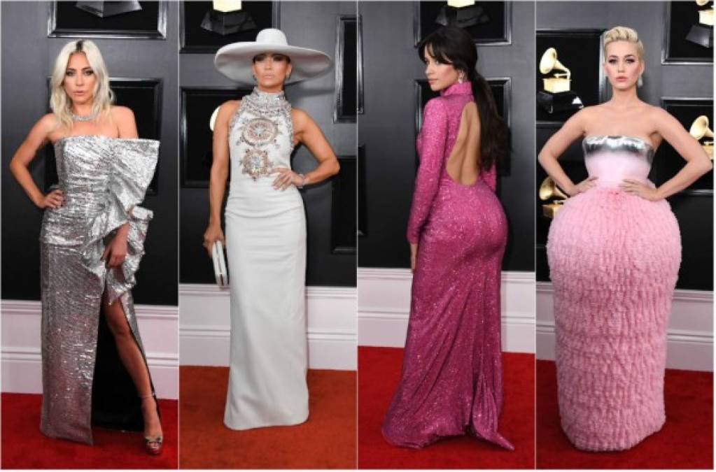 La gala de los 61 premios de la Academia de la Grabación de Estados Unidos arrancó con un desfile lleno de glamour y excentricidad comandado por Lady Gaga, Jennifer López y Katy Perry.