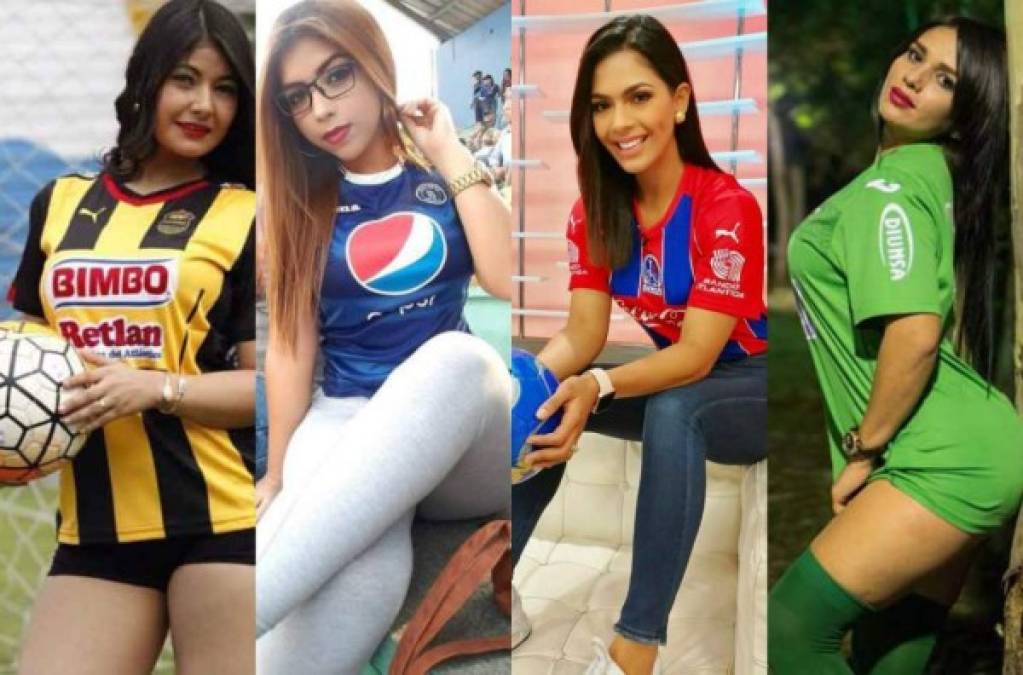 En Honduras tenemos cuatro clubes grandes, Olimpia, Motagua, Real España y Marathón, estos equipos cuentan con sexys aficionadas que demuestran su amor a las instituciones en sus redes sociales y diferentes estadios.