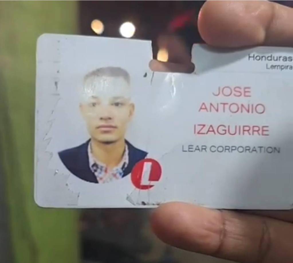 Tras el levantamiento de su cuerpo, se conoció que José Antonio Izaguirre laboraba en la maquila de Lear Corporation en la zona de Naco, Cortés.