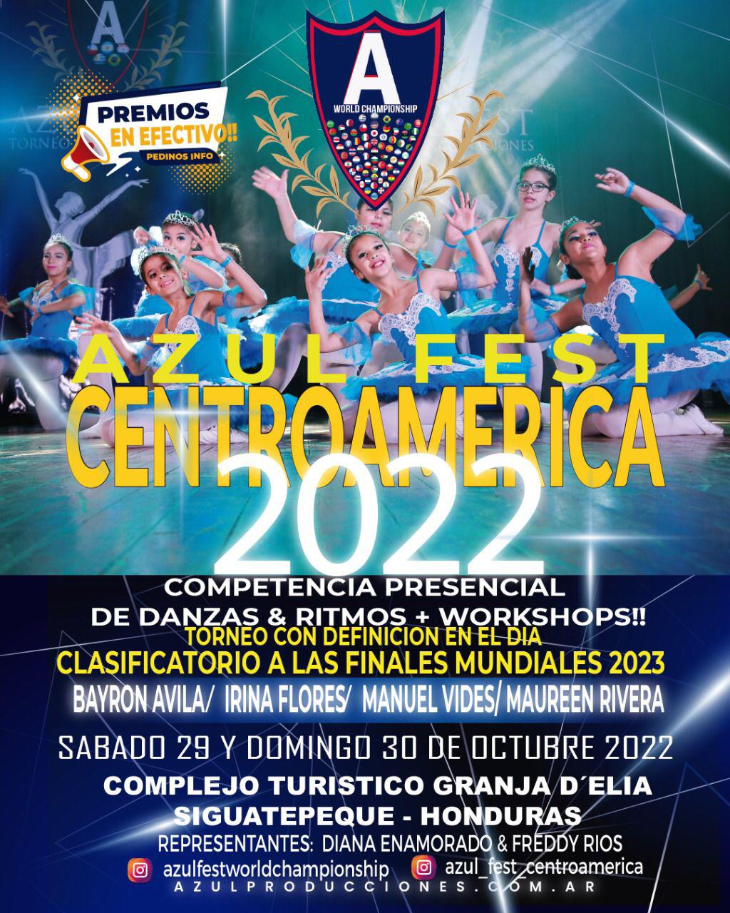 No se pierda la competencia de danza Azul Fest Centroamérica 2022
