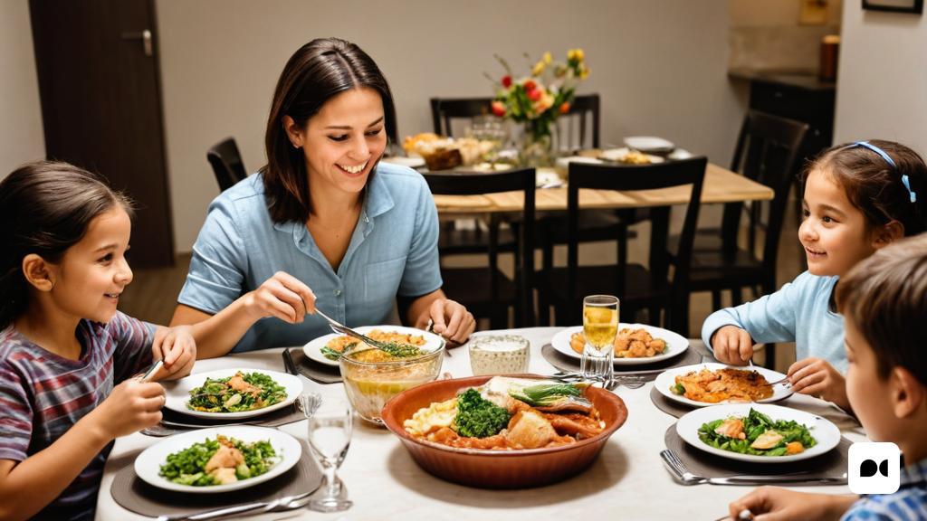 La cena en familia debe ser un momento de paz y con alimentos balanceados.