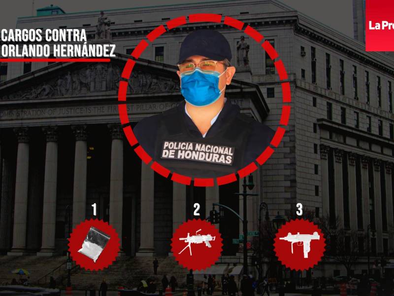 El expresidente hondureño fue acusado por Estados Unidos de liderar una red de narcotráfico internacional.