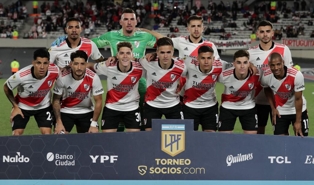 El 11 titular de River Plate que venció 3-1 a San Lorenzo.