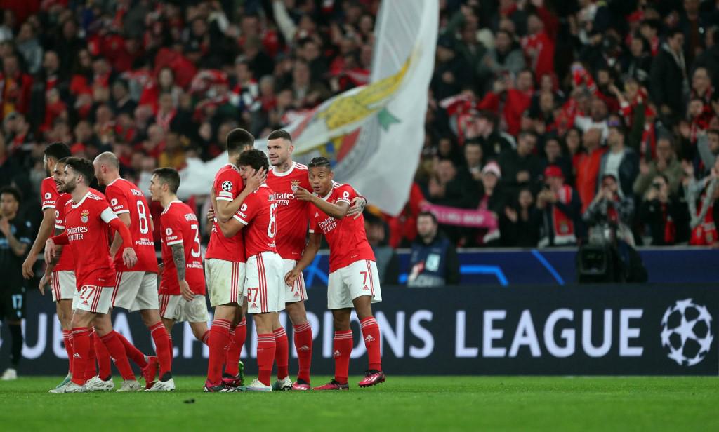 Benfica receta paliza y está en cuartos de final de Champions