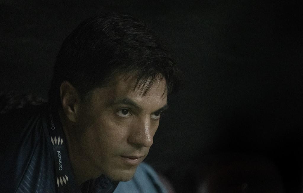 César Vigevani, DT del Motagua, con una cara de pocos amigos.