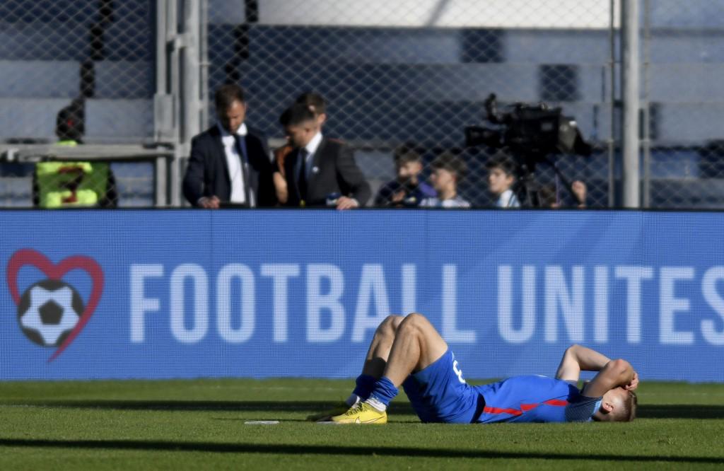 Jugadores de Eslovaquia terminaron decepcionados.