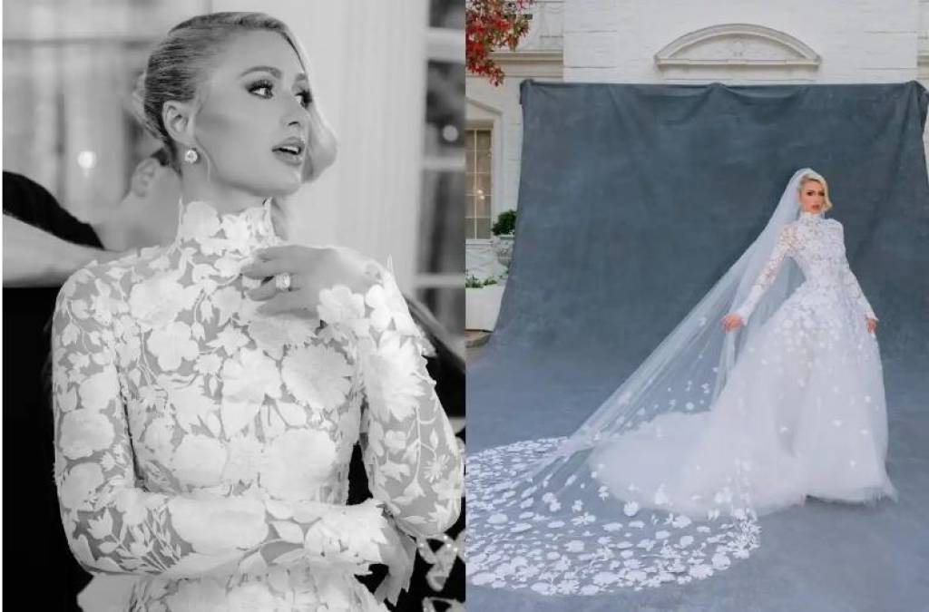 A sus 40 años y tras tres compromisos fallidos, la heredera del imperio hotelero se ha casado con Carter Reum con un diseño de Oscar de la Renta, según ha mostrado en su perfil de Instagram.