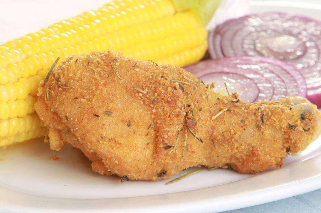 Pollo frito especial con hierbas