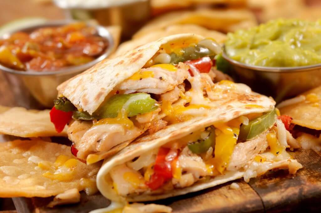 Quesadillas con guacamole