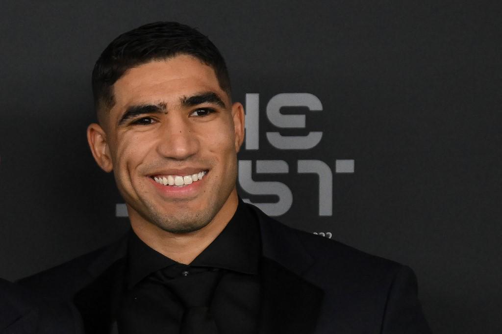 Acharf Hakimi se encuentra en la gala de los premios The Best.
