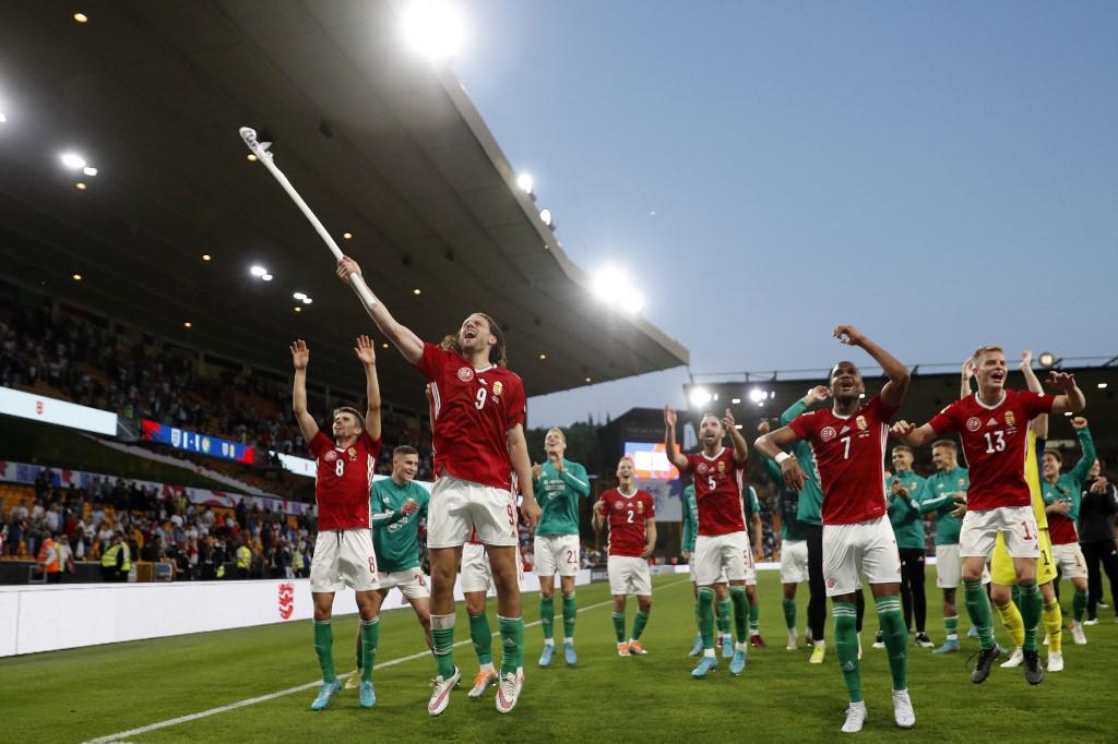 Hungría celebró por todo lo alto la paliza a Inglaterra.