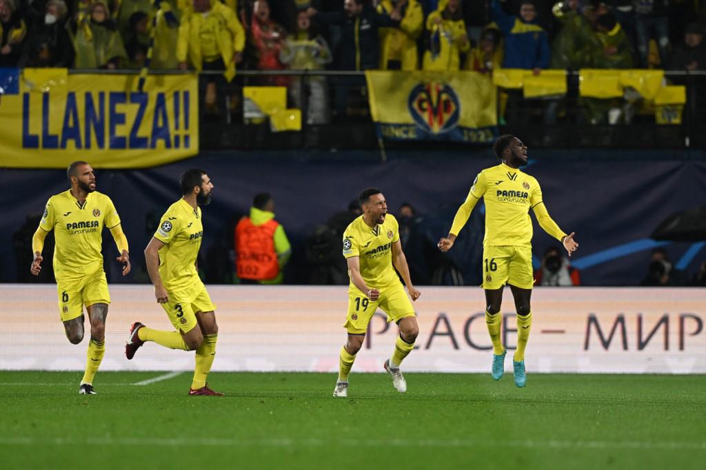 Boulaye Dia celebrando su gol que abrió el marcador apenas a los tres minutos.