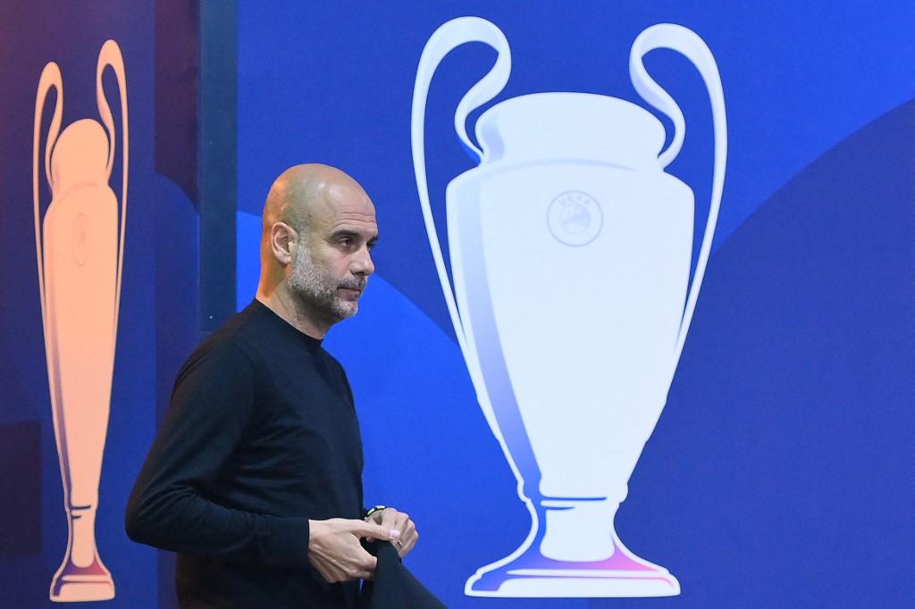 Momento de la llegada de Pep Guardiola.