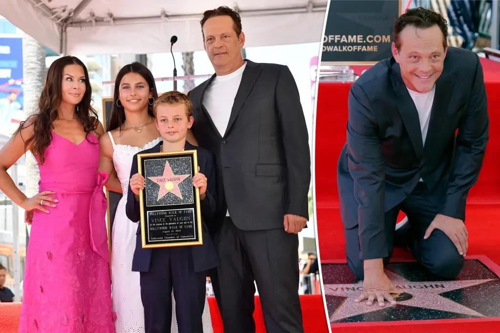 Vince Vaughn honrado con una estrella en el Paseo de la Fama de Hollywood