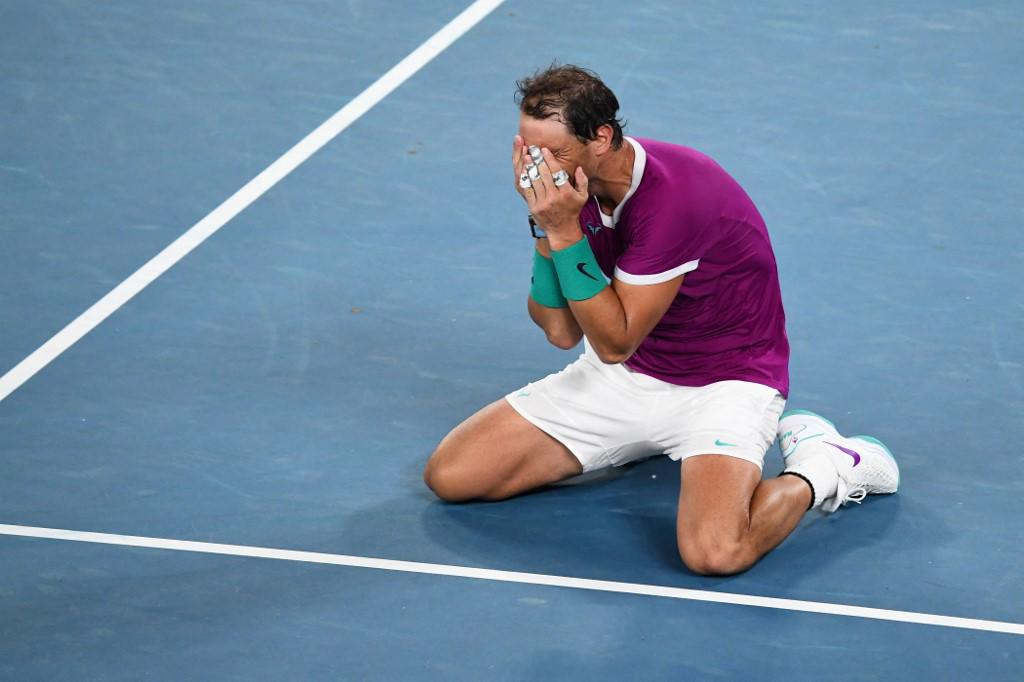 La emoción era evidente en Rafael Nadal tras la enorme remontada.