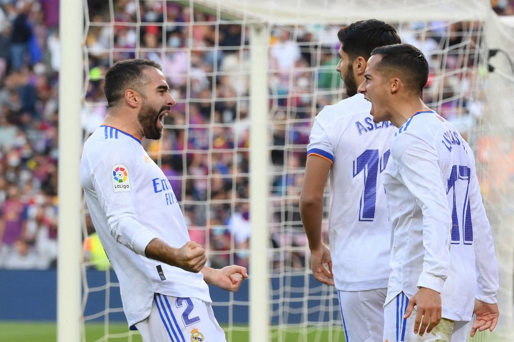 Lucas Vázquez gritó a todo pulmón su gol ante el cuadro culé.
