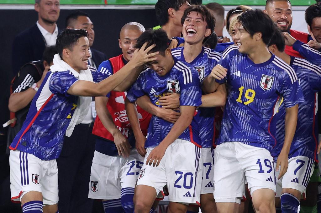 Jugadores de Japón se dieron un festín ante Alemania.