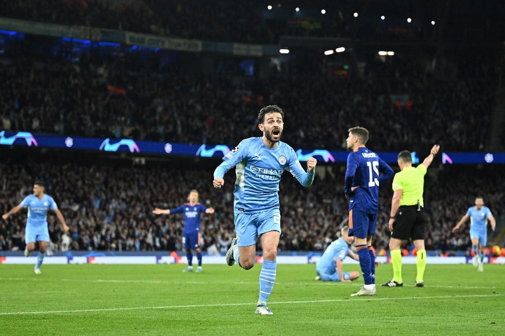 Bernardo Silva anotó el cuarto gol del Manchester City.