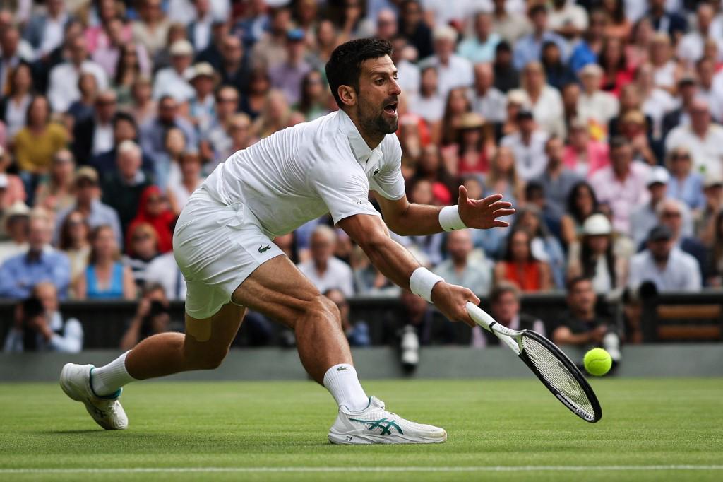 Novak Djokovic se vio desesperado en varios tramos del juego.