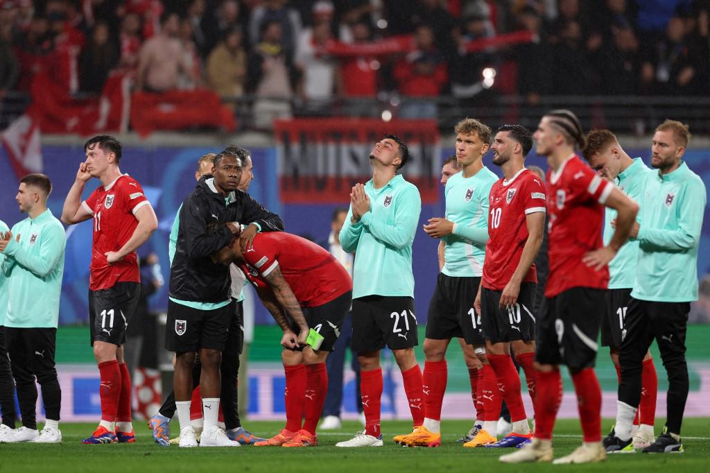 Tristeza de Austria tras decirle adiós a la Eurocopa 2024.